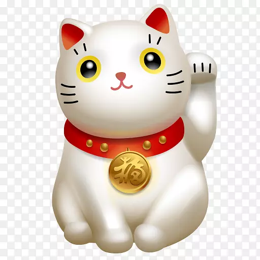 猫Maneki-neko好运护身符