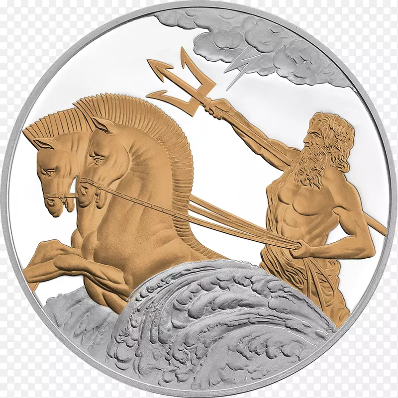波塞冬托克劳阿喀琉斯希腊海神希腊神话硬币