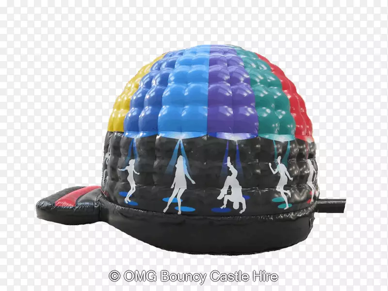 棒球帽迪斯科圆顶出租塑料弹跳城堡