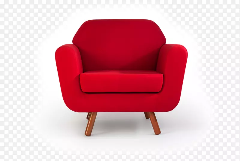 椅子，沙发，家具，拖把-红色椅子