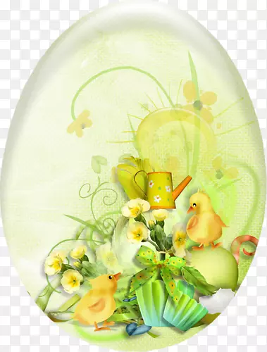 复活节彩蛋花卉设计-复活节