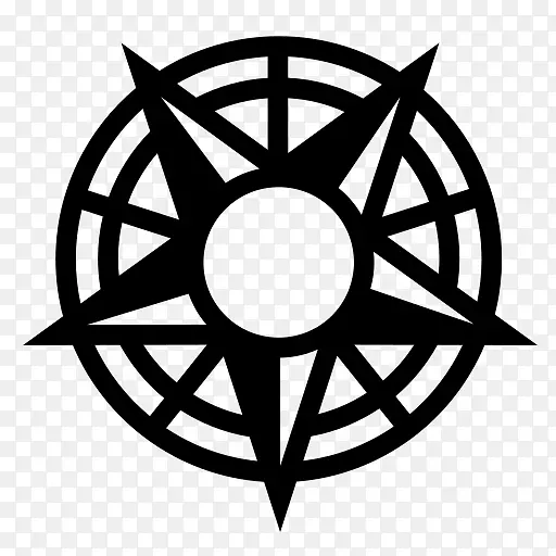 五角星歌蒂亚仪式书籍纹身符号