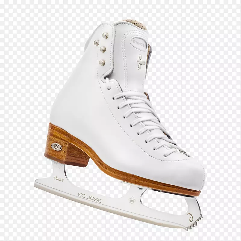 花样滑冰，白色靴子-冰鞋