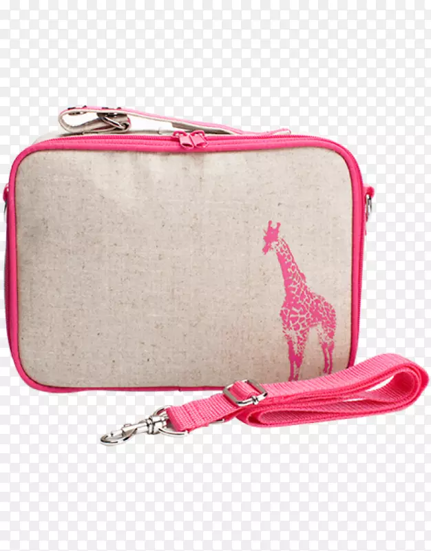 手提包背包送信袋硬币钱包粉红色长颈鹿