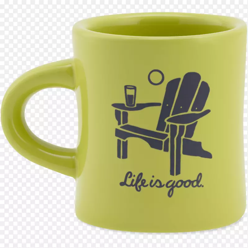 咖啡杯阿迪朗达克山生活是很好的伴杯