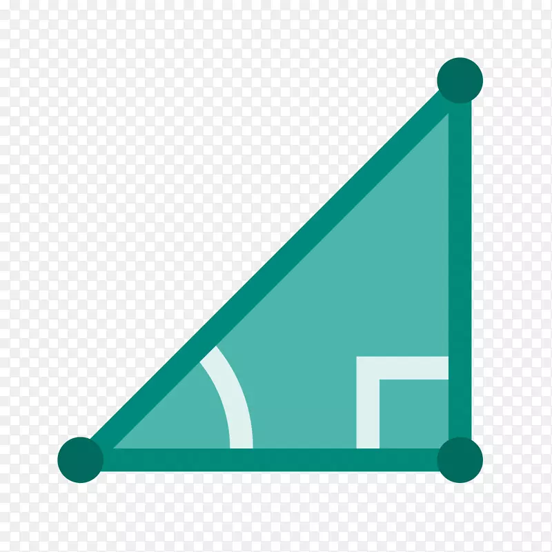 直角三角计算机图标.三角形