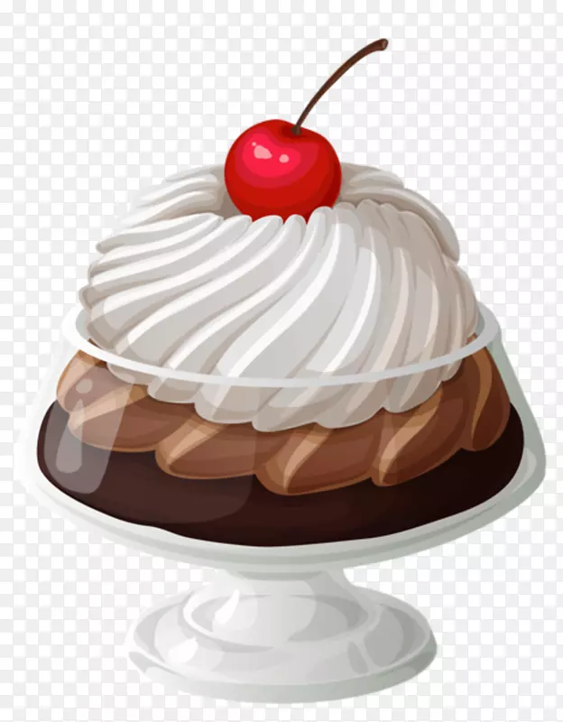 圣代巧克力蛋糕冰淇淋松饼巧克力蛋糕