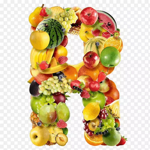 水果素食烹饪信蔬菜字体水果字母