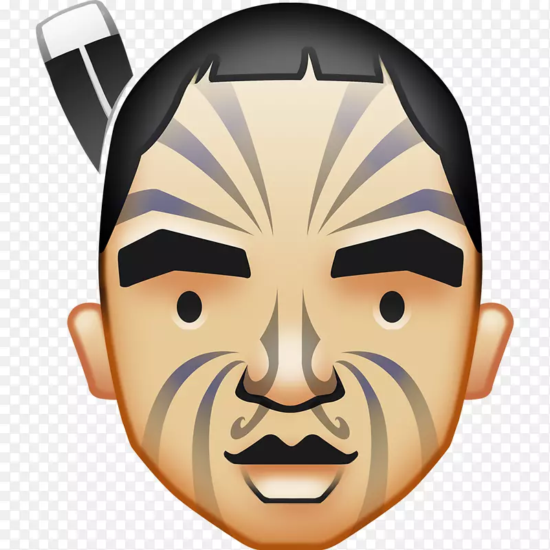 Mā或人微笑表情符号māori语言剪辑艺术-笑脸