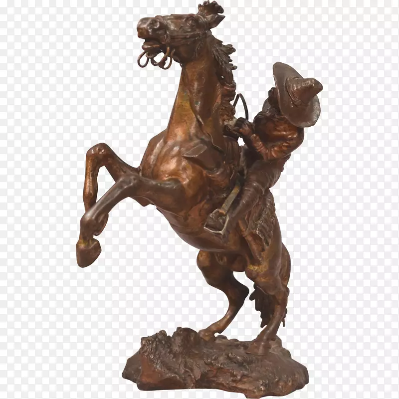 野马青铜雕塑种马-野马