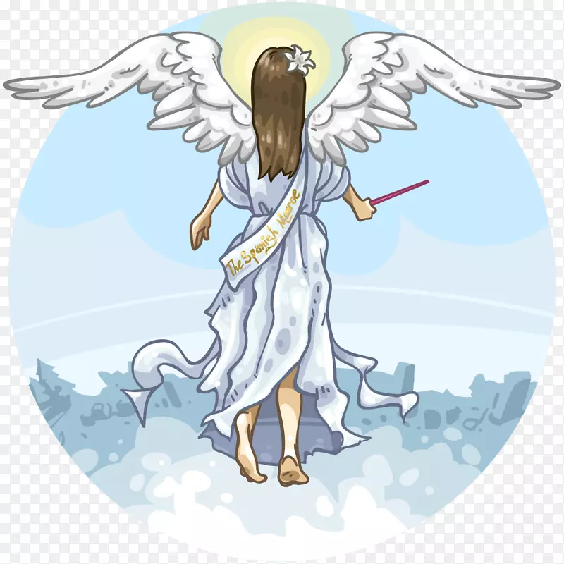 神话传奇生物守护天使剪辑艺术