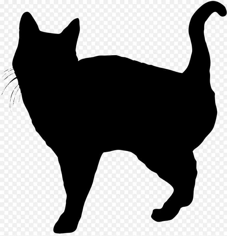 马克斯猫须，国内短发猫，野猫剪贴画-猫剪影