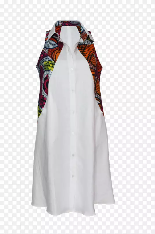 非洲蜡染衬衫连衣裙