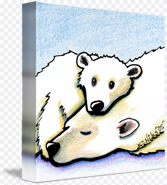 小狗北极熊狗熊拥抱