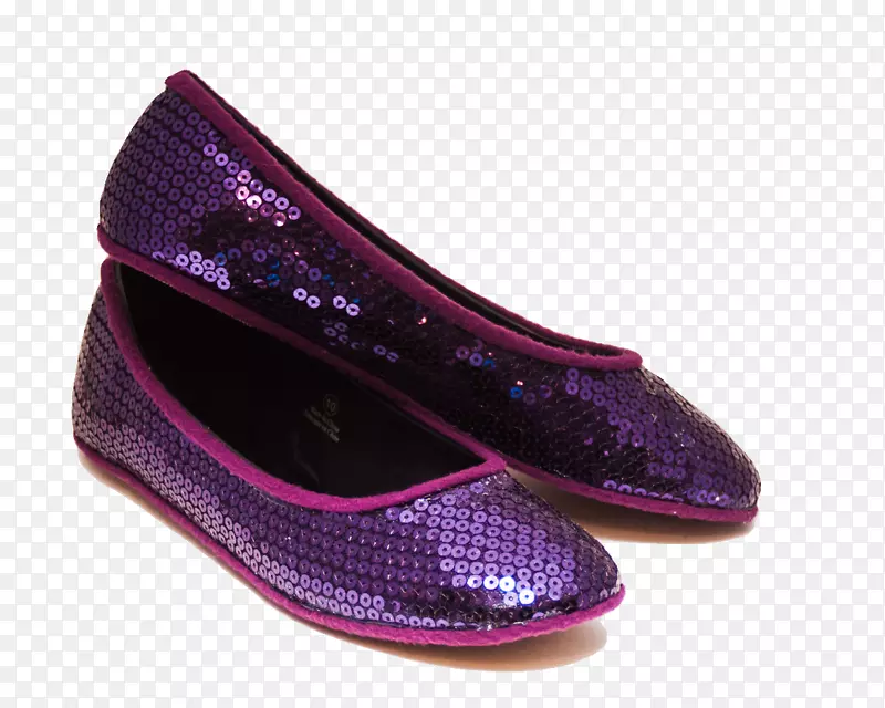 芭蕾舞平底鞋-紫色靴子