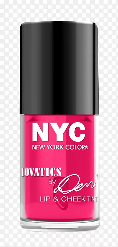 纽约市的半眼影调色板，纽约市的色彩和色调，彩色唇彩