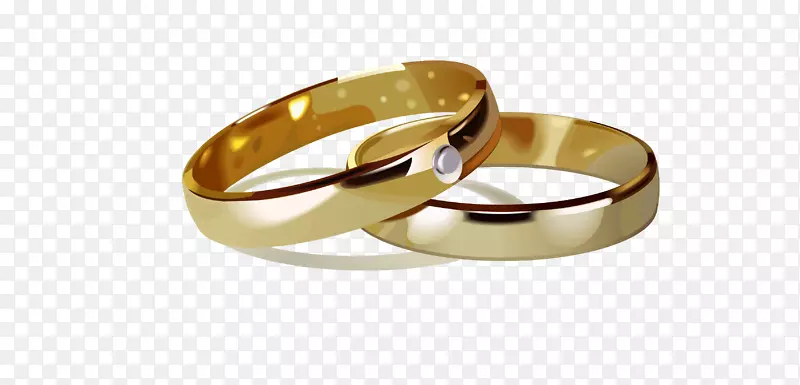 婚礼邀请函结婚戒指剪贴画-婚礼