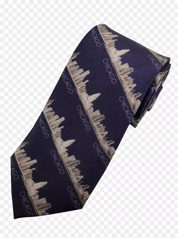 领带丝质围巾georgette-紫色领带