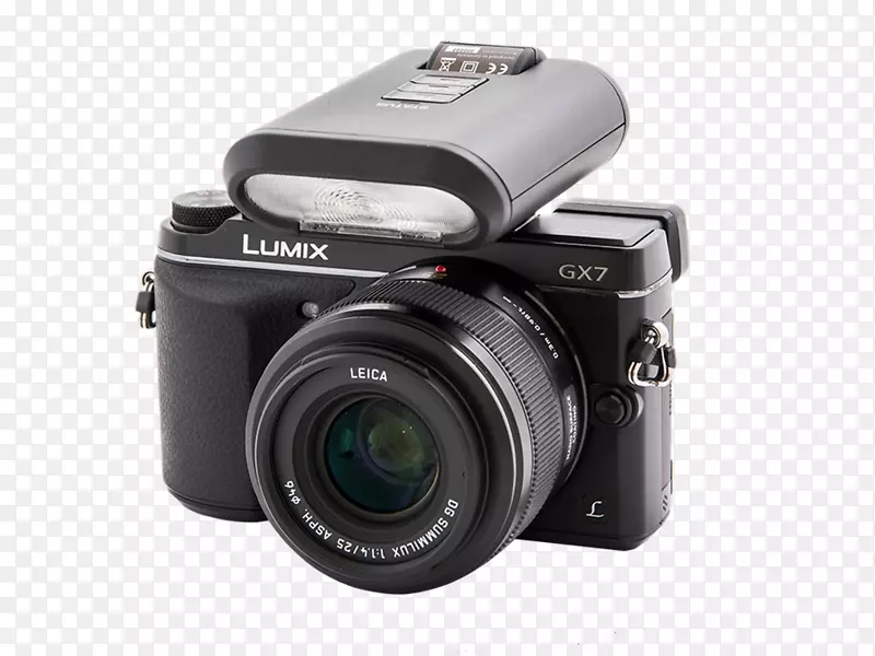 数码单反相机镜头无镜可互换镜头松下LUMIX dmc-lx 100相机闪光灯照相机镜头