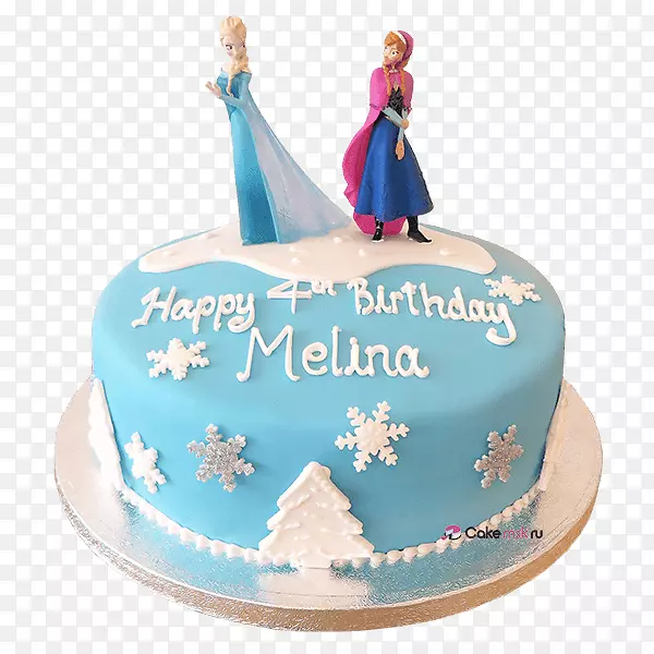 Olaf生日蛋糕Elsa工作表蛋糕结婚蛋糕-Elsa