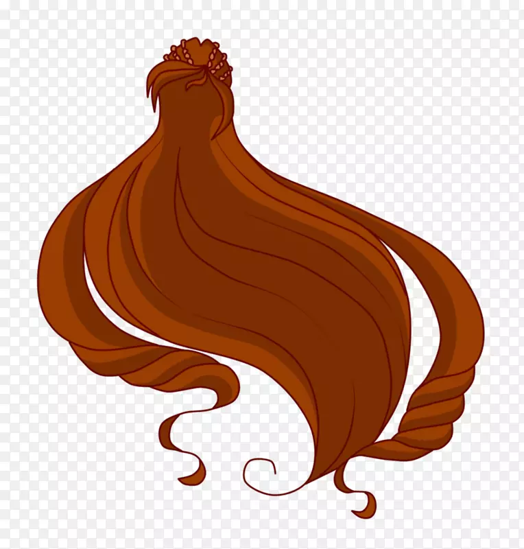 TECNA发型向上棕色头发