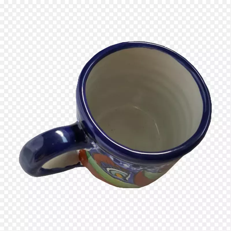 咖啡杯陶瓷陶器钴蓝塔拉维拉陶器