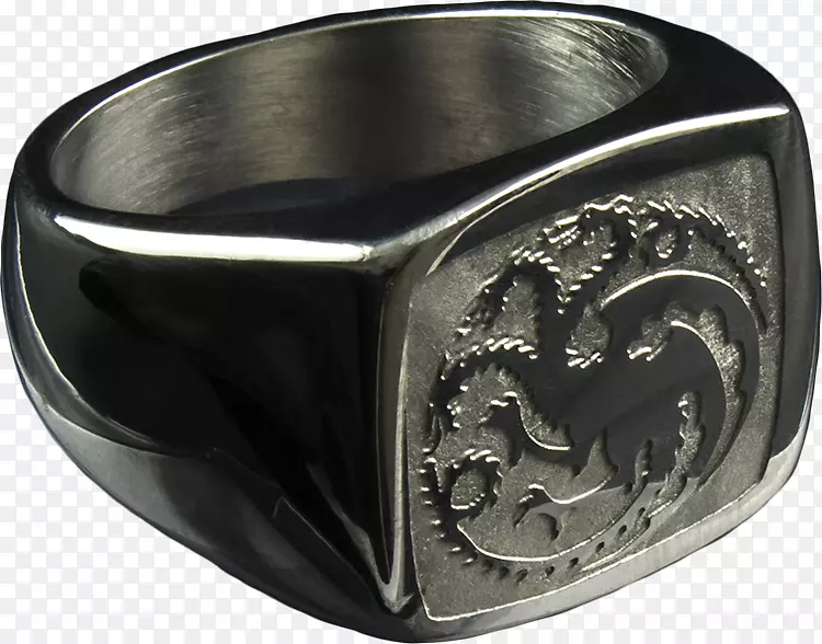 房子Targaryen环极客编码t-恤戒指