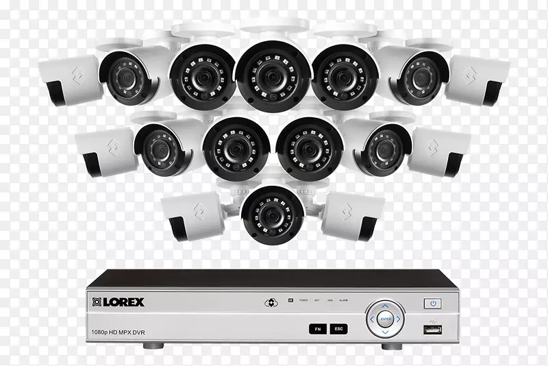 数字录像机lorex技术公司闭路电视无线安全摄像机安全系统