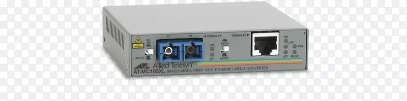 光纤媒体转换器在mc103xl快速以太网上的联合远程传输