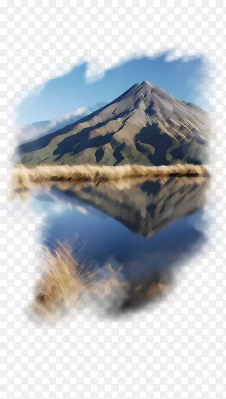 塔拉纳基山新普利茅斯山富士山火山-山