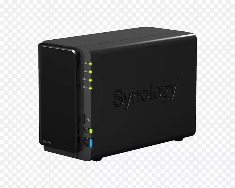 网络存储系统Synology公司语法DiskStation ds216+QNAP系统公司语法磁盘站DS 216+II-存储