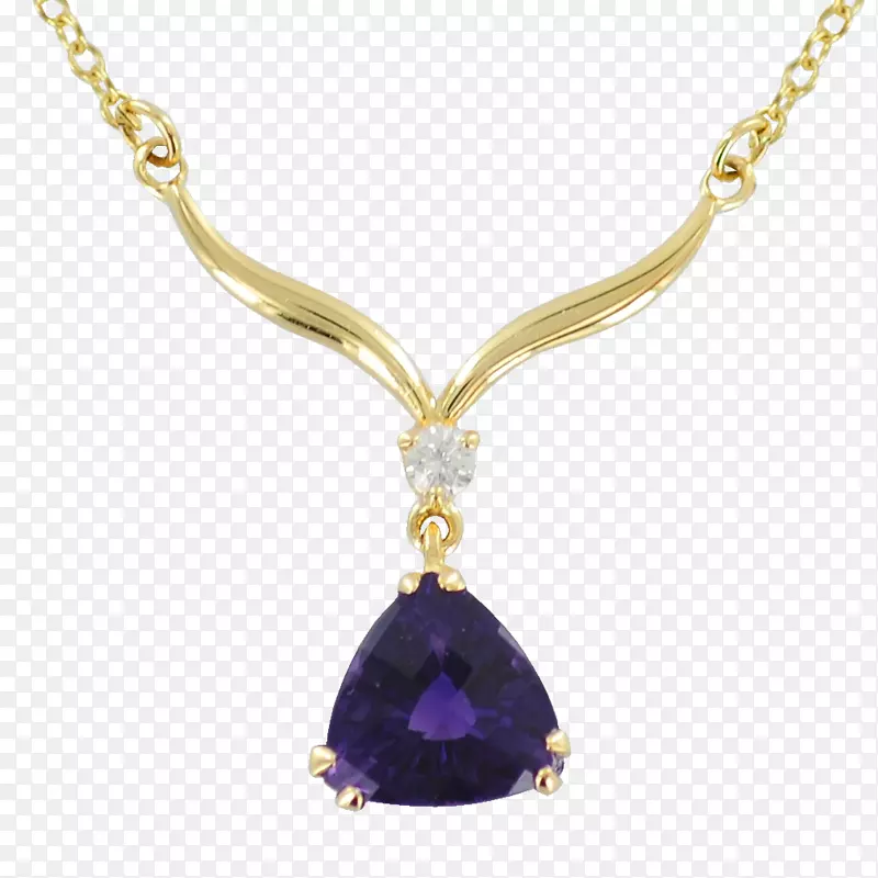 紫水晶魅力及吊坠项链-项链