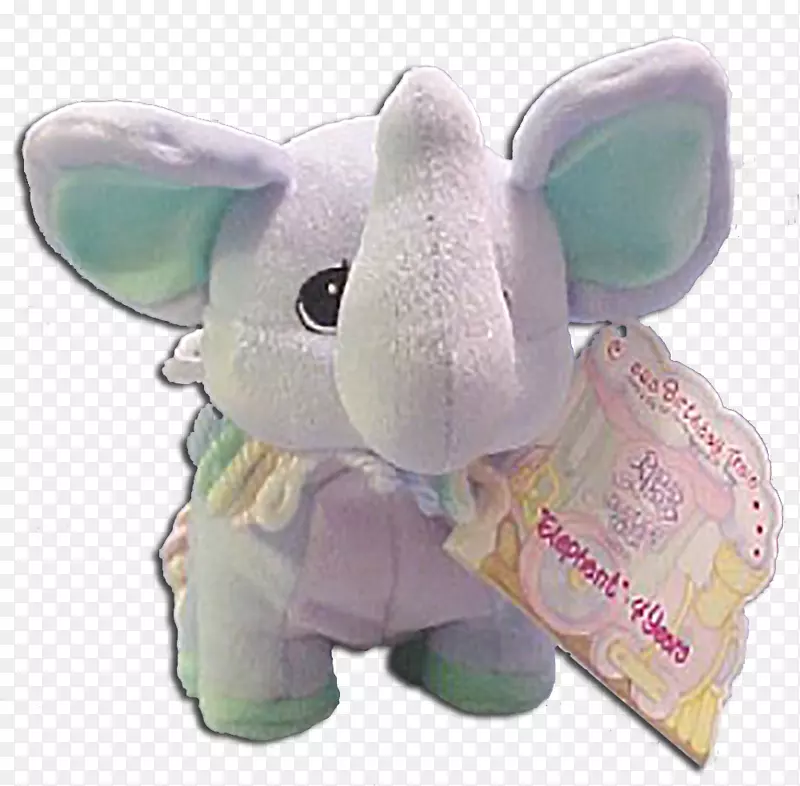 毛绒大象填充动物&可爱的玩具鼻子-大象
