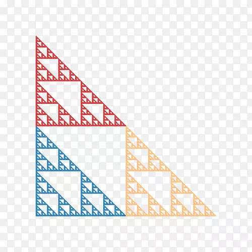 Sierpinski三角形分形Koch雪花Cantor函数-三角形
