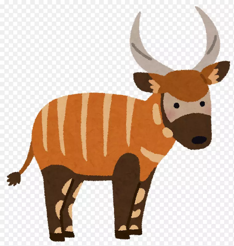 牛羚羊鹿角夹艺术-邦戈动物