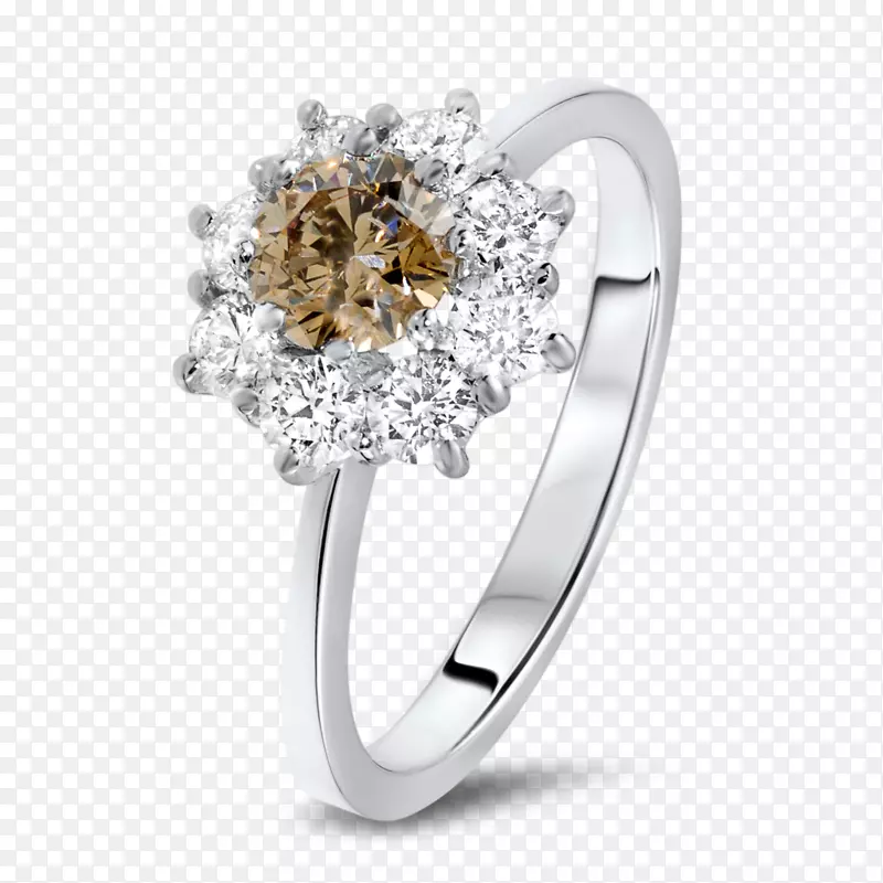 钻石宝石结婚戒指珠宝-钻石