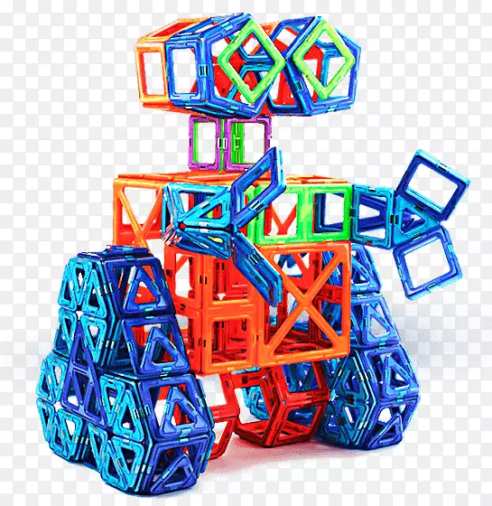 玩具魔法师63076磁性建筑成套儿童商店-玩具