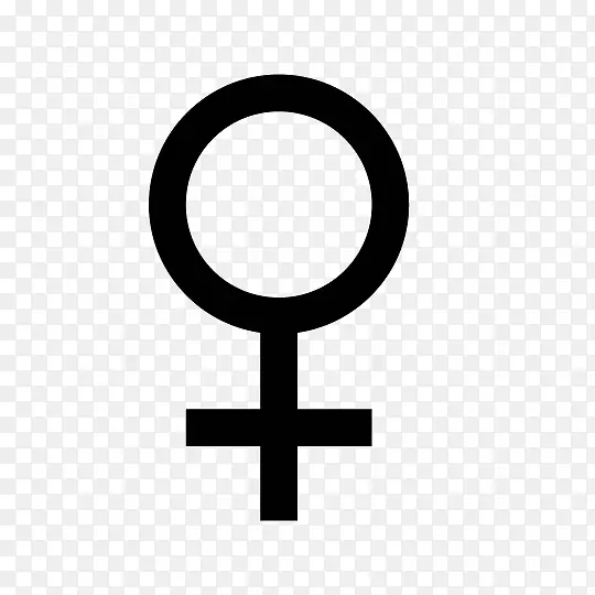 计算机图标-女性性别符号-符号