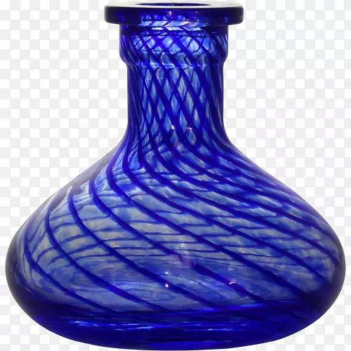 玻璃瓶花瓶钴蓝玻璃