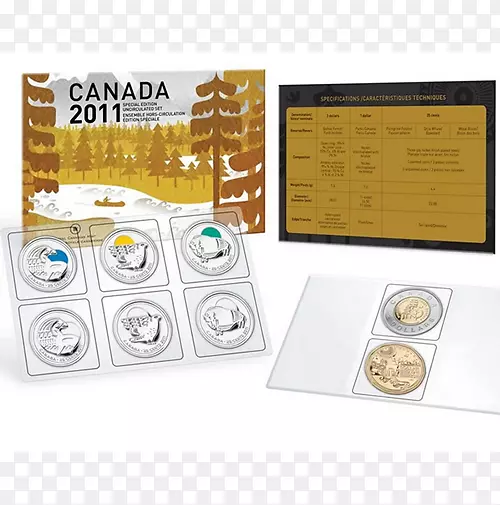 加拿大百周年未流通硬币集防伪铸币-加拿大