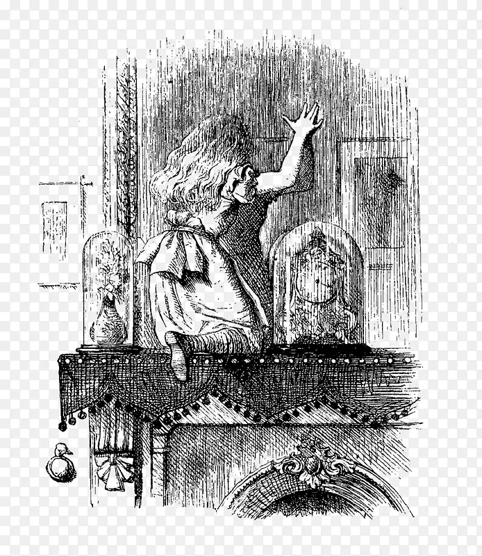 艾丽斯在仙境中的历险记“爱丽丝”托儿所“爱丽丝”三月兔-卡罗尔“爱丽丝梦游仙境”的图解