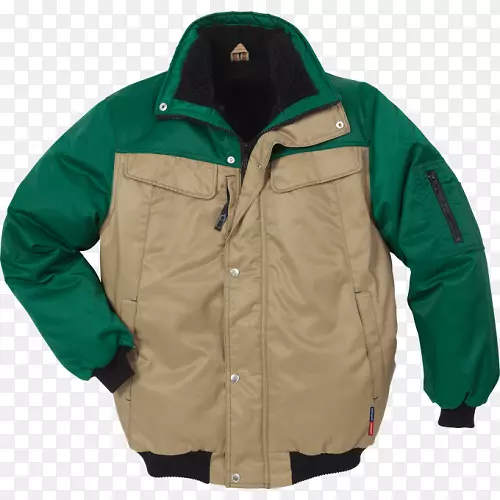 绿色极地羊毛工作服卡其-冬季夹克