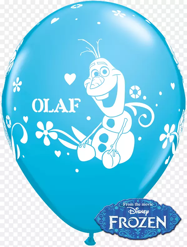 艾尔莎安娜奥拉夫玩具气球生日-埃尔莎