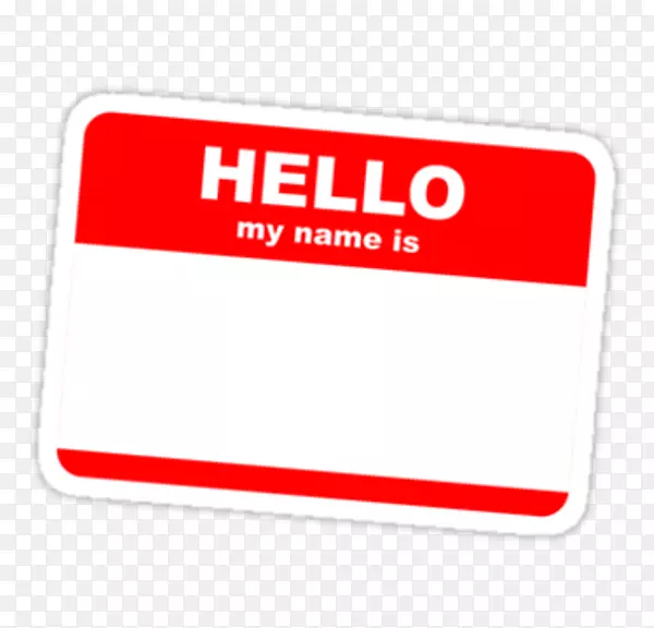 我的名字是名字标签创意-你好，我的名字是