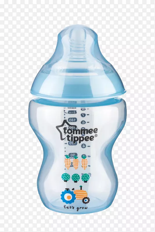 婴儿奶瓶蓝色婴儿奶瓶