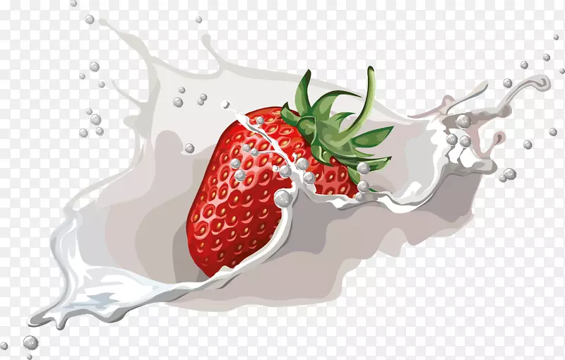 草莓味牛奶奶昔-草莓