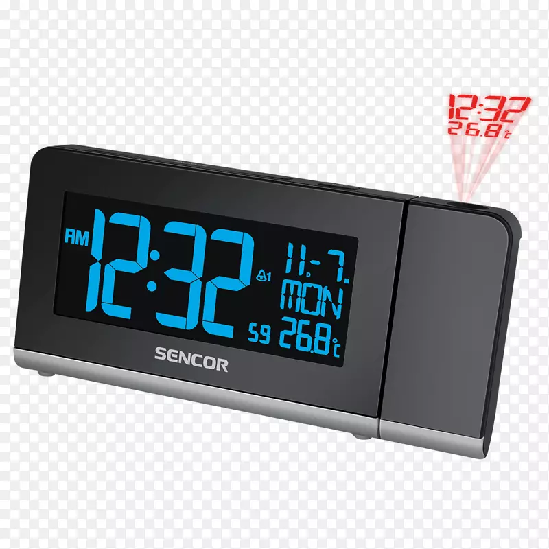 闹钟温度计感应器显示装置时钟
