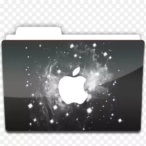 桌面壁纸绘制星云艺术-苹果
