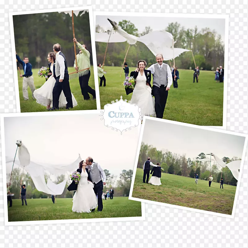 结婚相册拼贴高尔夫球杆-婚礼