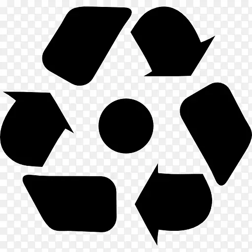 纸回收符号塑料再利用.回收.符号
